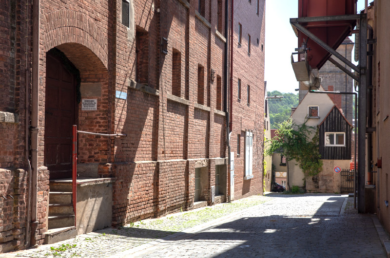 Backsteingebäude in Spalt